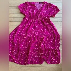 Pink Polka Dot Kids Dress